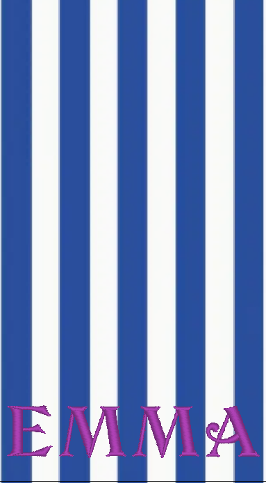 Personalized Cabana Beach Towel