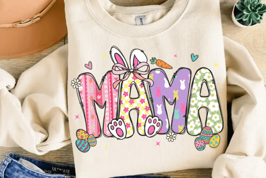 Mama Easter crewneck embroidered