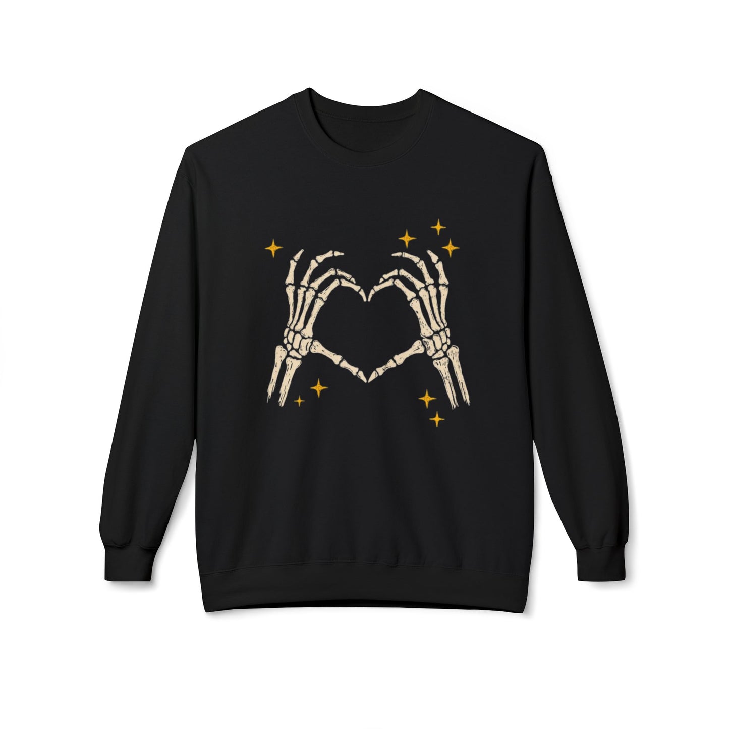 Halloween Skeleton Hand Sweatshirt Embroidered