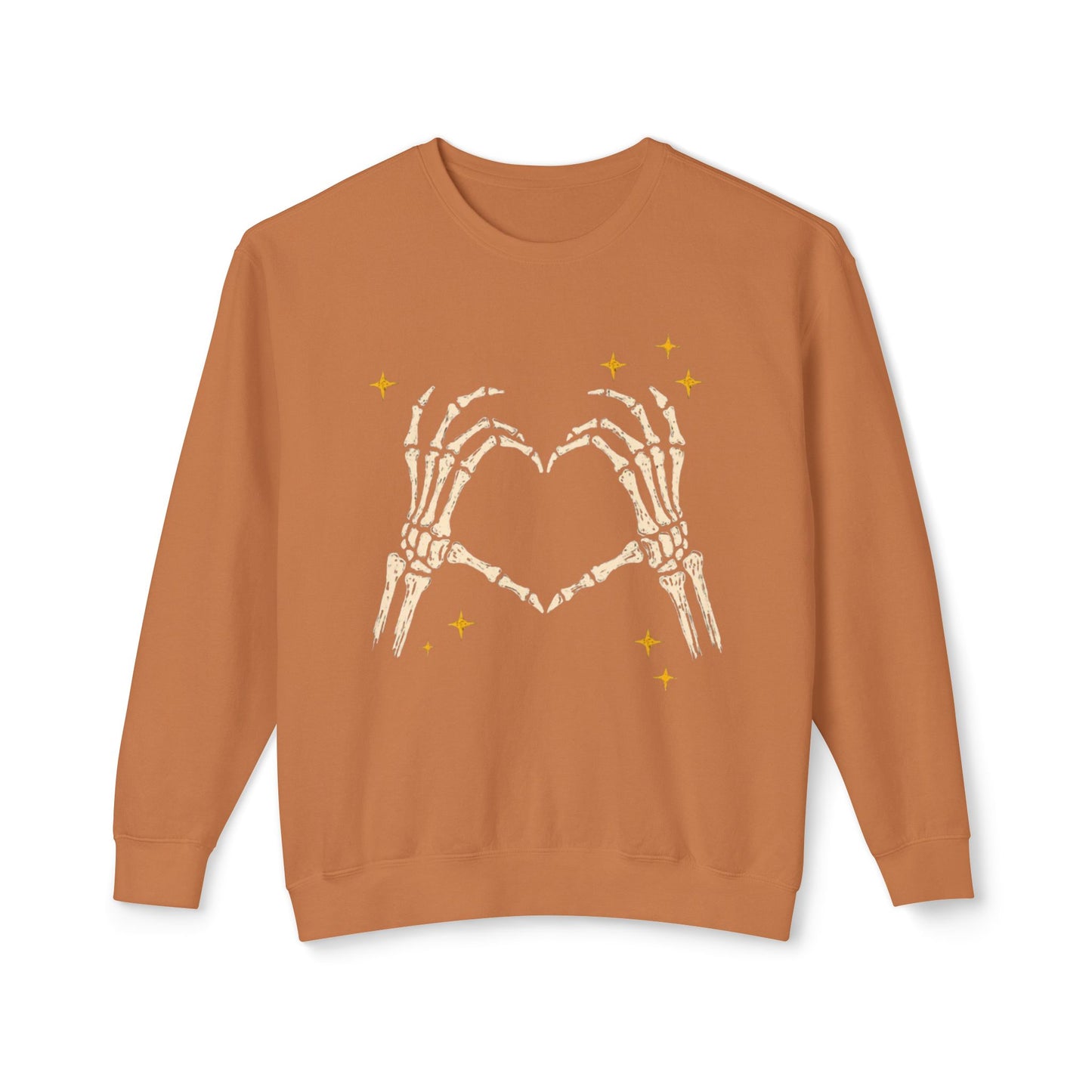 Halloween Skeleton Hand Sweatshirt Embroidered